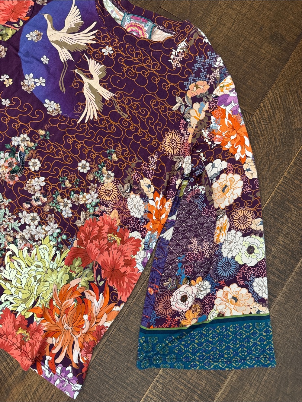 Johnny Was Phoenix Kimono Sleeve Tee - Picture 6 of 11